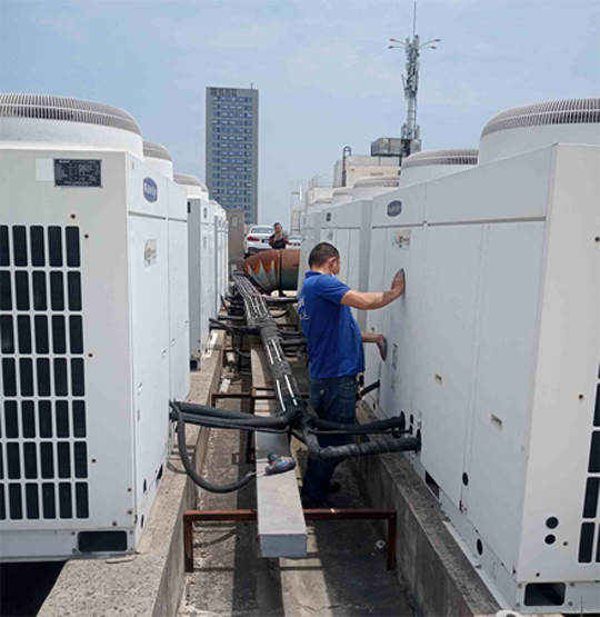 运城市中央空调制热和不制冷系统维修方法